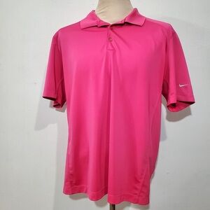 NIKE GOLF DRI-FIT SHORT SLEEVE POLO SHIRT FUCHSIA  Mens XL